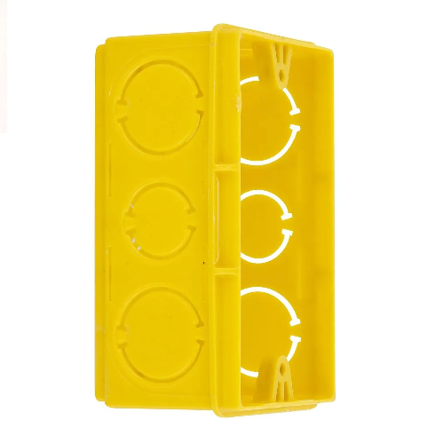 Caixa de Luz 4 x 2 Amarela Tigre